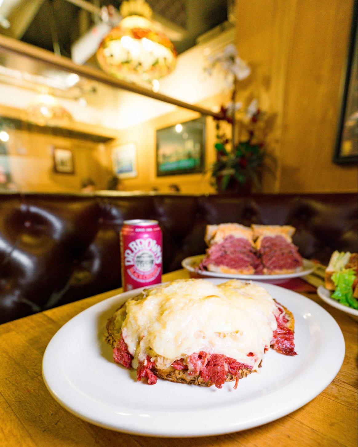Open-faced Reuben